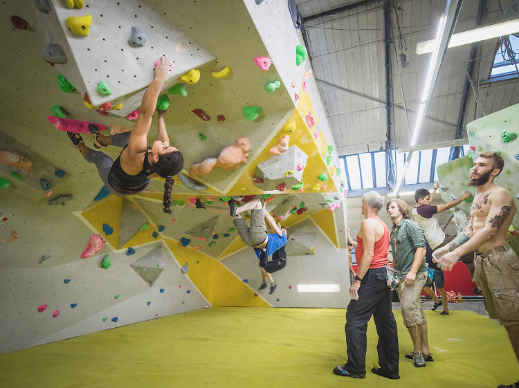 A huge climbing centre