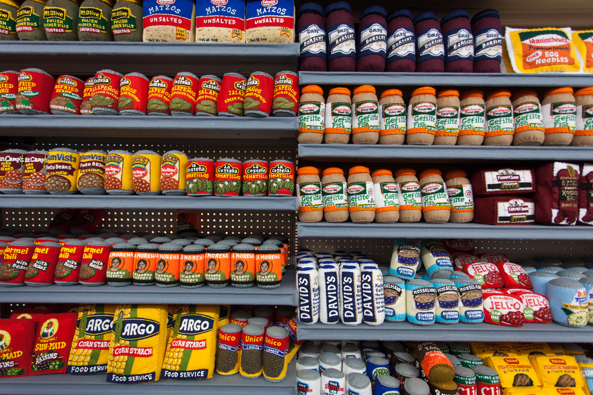 Lucy Sparrow opens a supermarket stocked with felt food