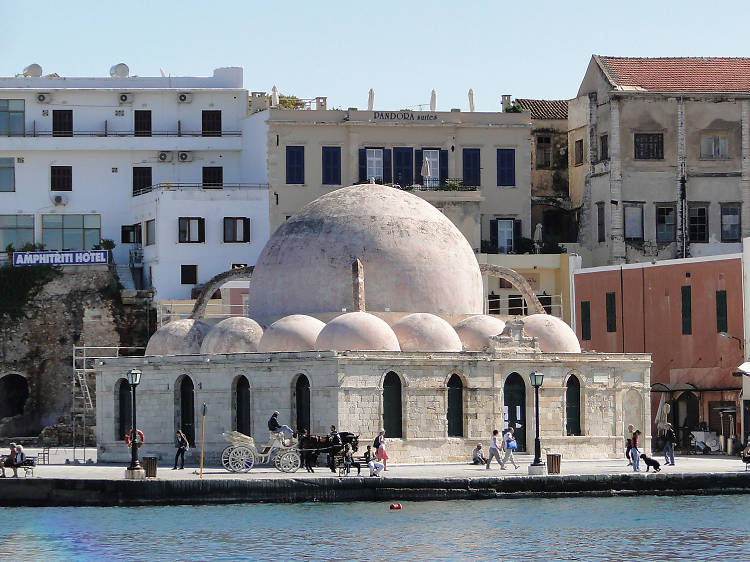 See an exhibition in Chania’s mosque