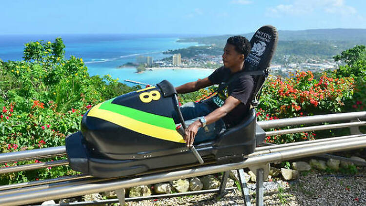 Reenact Cool Runnings at Mystic Mountain adventure park