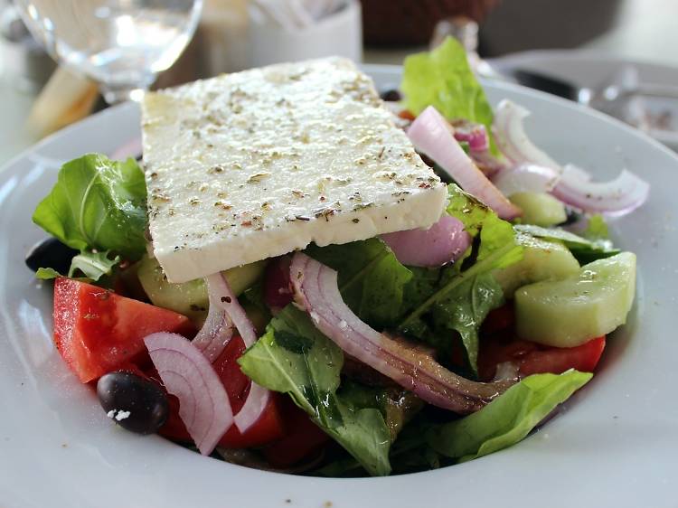 Try every variation of feta in Kefalonia