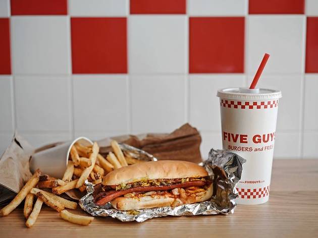 Five Guys hot dog Five Guys hot dog