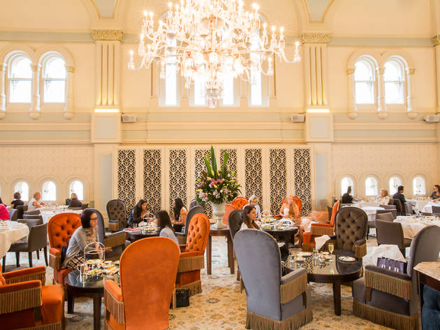 QVB Tea room A tea room with chandeliers