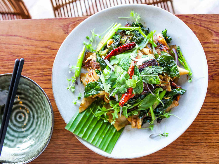 Drunken noodles at Chubby Cheeks, $23