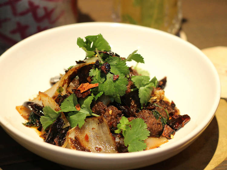 Stir-fry beef with cumin at Long Chim, $35