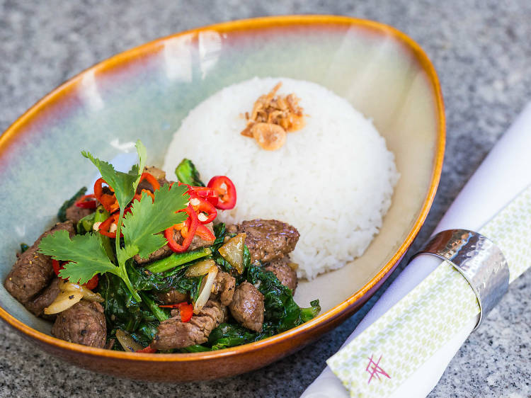 Pepper beef at Luke Nguyen's Fat Noodle, $24