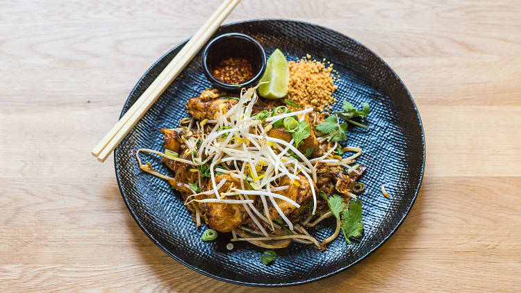 Chicken pad Thai at Spice Den Brisbane, $25