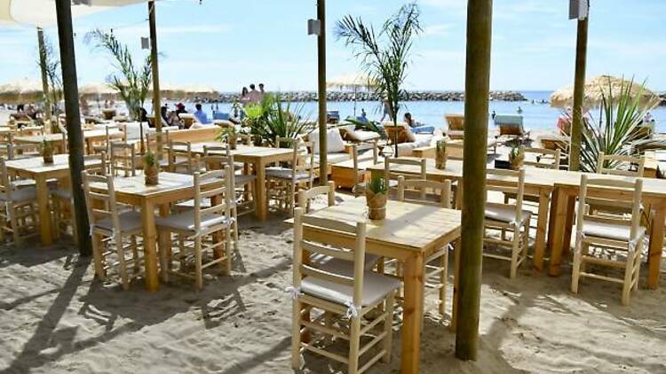 Dining by the sea