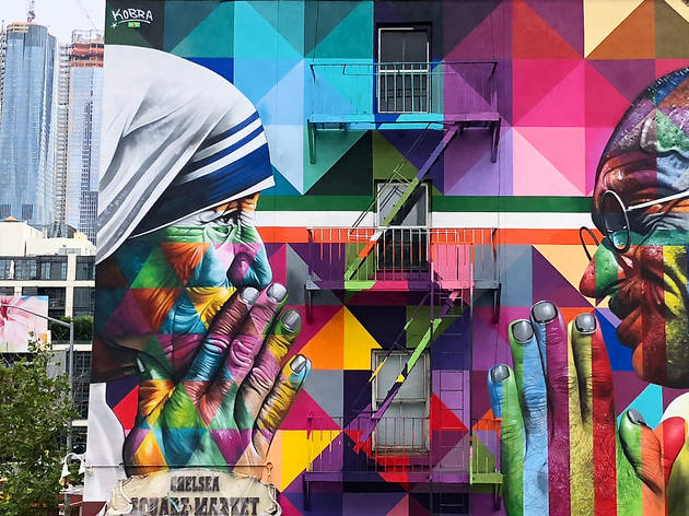 Street artist Kobra just dropped his latest mural—a tribute to Gandhi and Mother Teresa Street artist Kobra just dropped his latest mural—a tribute to Gandhi and Mother Teresa