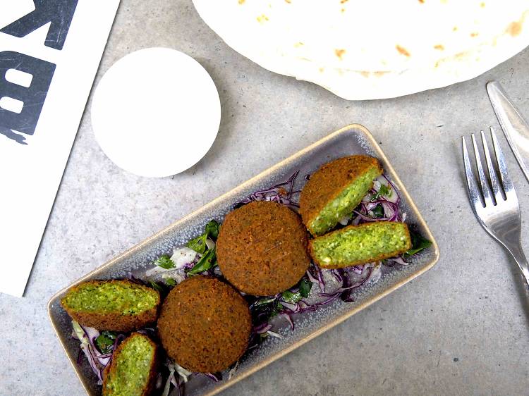 Egyptian falafel at Bekya Tramsheds, $12