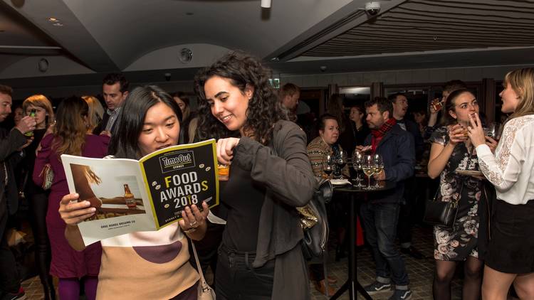 People having a good time at the Time Out Food Awards 2018