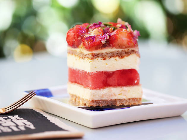 Watermelon strawerry cake at Black Star Pastry