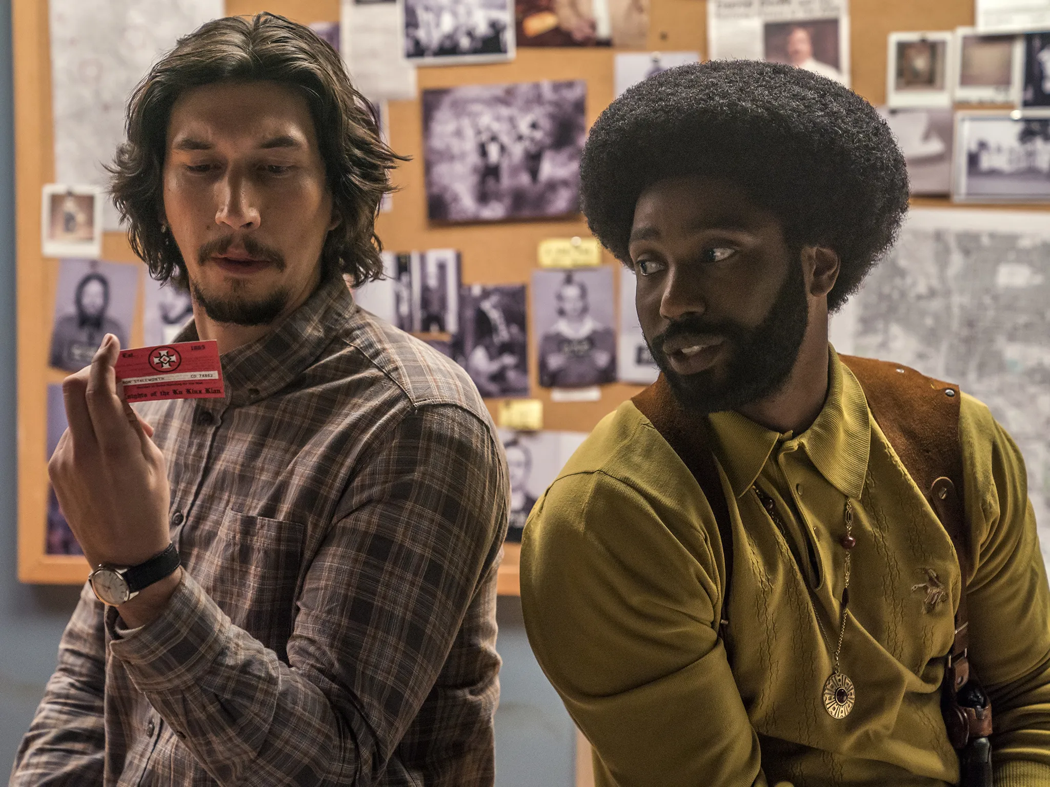 With Adam Driver in BlackKklansman
