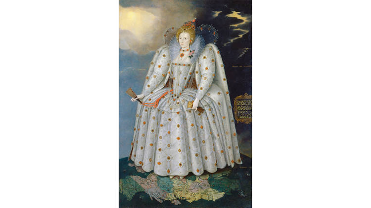 Marcus Gheeraerts the Younger,Queen Elizabeth I (The ‘Ditchley’ portrait), © National Portrait Gallery, London