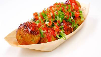 Gindaco Takoyaki octopus balls in Gardena