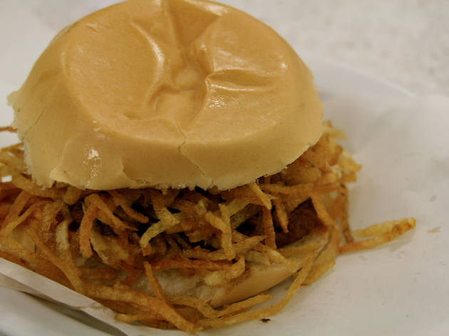 Cuban frita A cuban frita, Little Havanna, Miami, FL