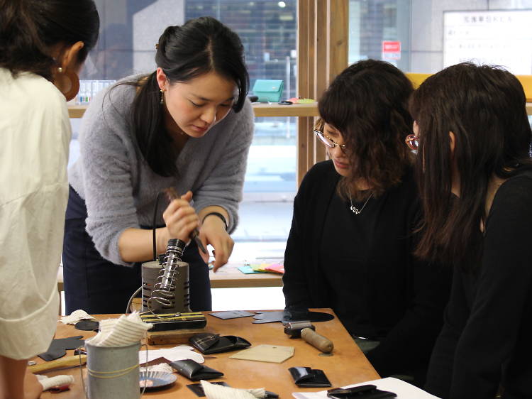 Yamatou also offers leather-crafting workshops
