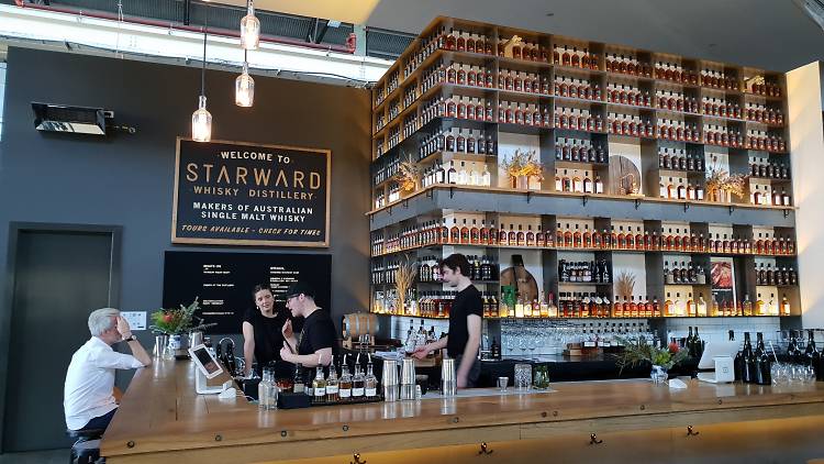 Drink locally made whisky at Starward Distillery