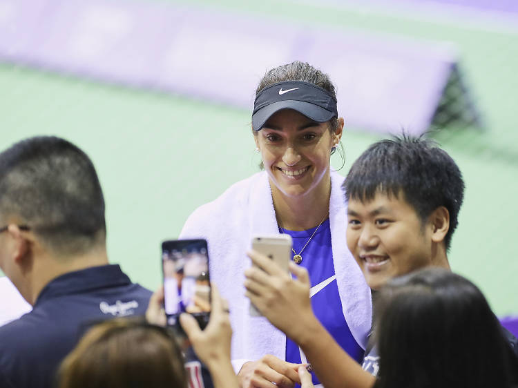Get up close and personal with the WTA Finals stars
