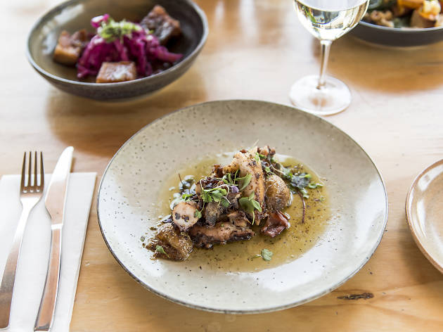 Box on the Water food spread 