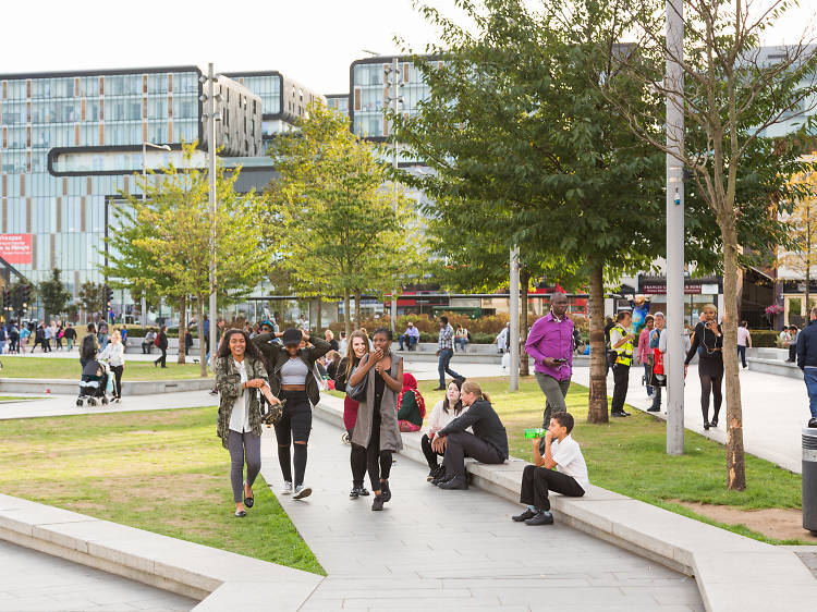 Walking students image