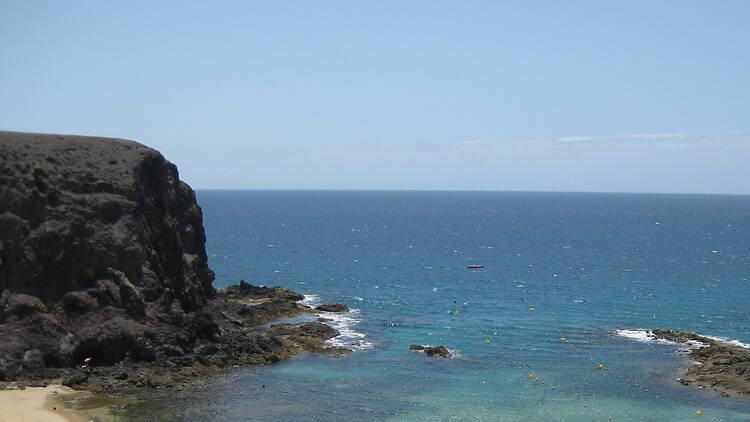 Find a quiet spot to sun and swim on Lanzarote