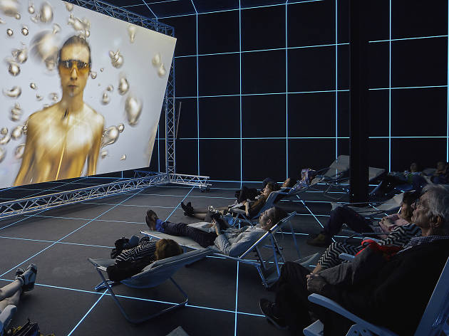 Hito Steyerl ' Factory of the sun' NGV 2018 supplied photo Hito Steyerl ' Factory of the sun' NGV 2018 supplied photo