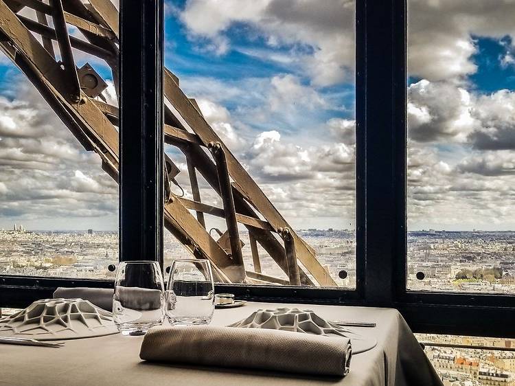 Eat in a Michelin-starred restaurant on the 2nd floor of the Eiffel Tower