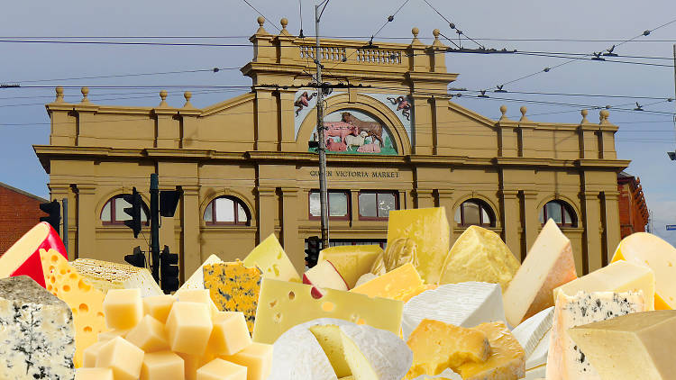 Holey Cheese Festival with cheese on Queen Vic Market