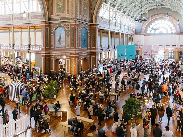 People shopping at Finders Keepers Market Melbourne