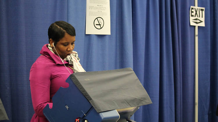 Chicago, voting, polling place, vote, election