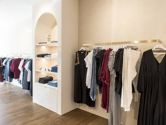 Clothes inside store at Bohemia Traders