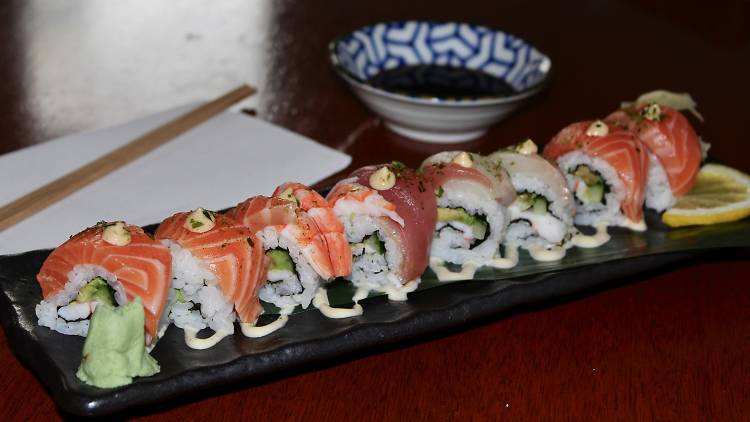 Rainbow roll at Moshi Moshi, $25