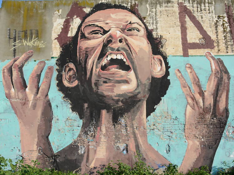 Encontrar las obras de arte urbano del Poblenou