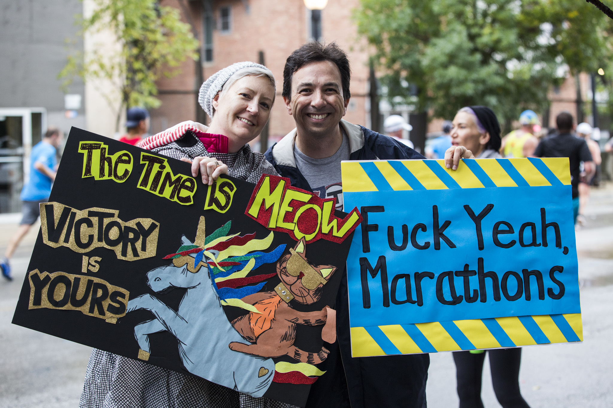 The funniest signs we saw at the Chicago Marathon 2018