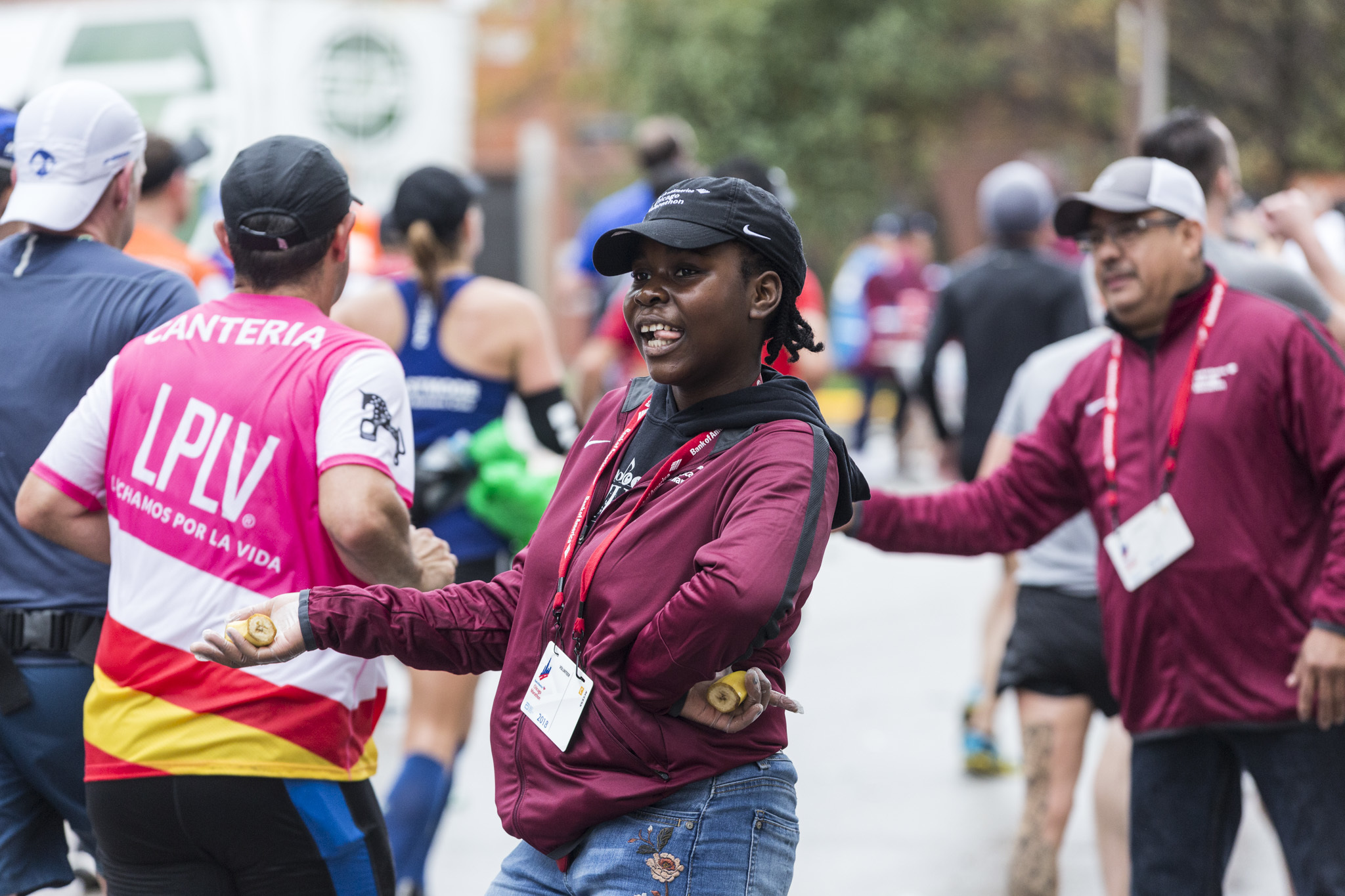 Photos from the course at the Chicago Marathon 2018