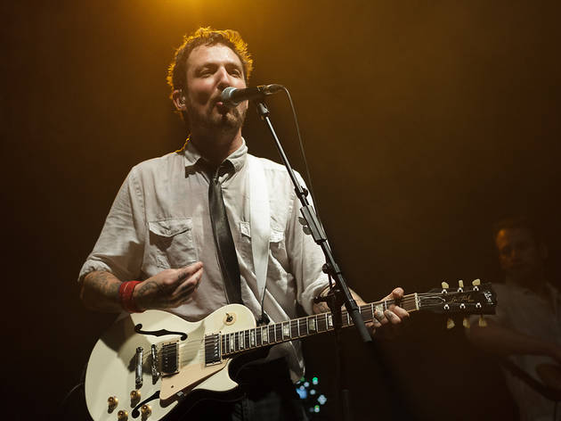 Frank Turner on stage performing with Frank Turner and the Sleeping Souls Frank Turner on stage performing with Frank Turner and the Sleeping Souls