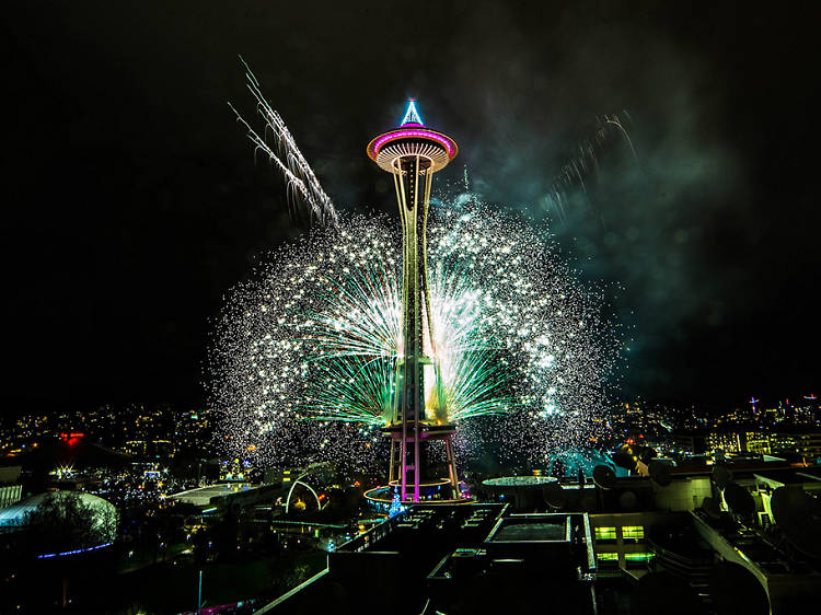 New Year’s Eve Space Needle Fireworks