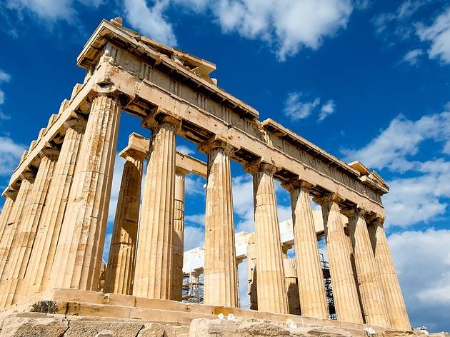 Iconic Parthenon Sky Greece Ruins Palace Building Iconic Parthenon Sky Greece Ruins Palace Building