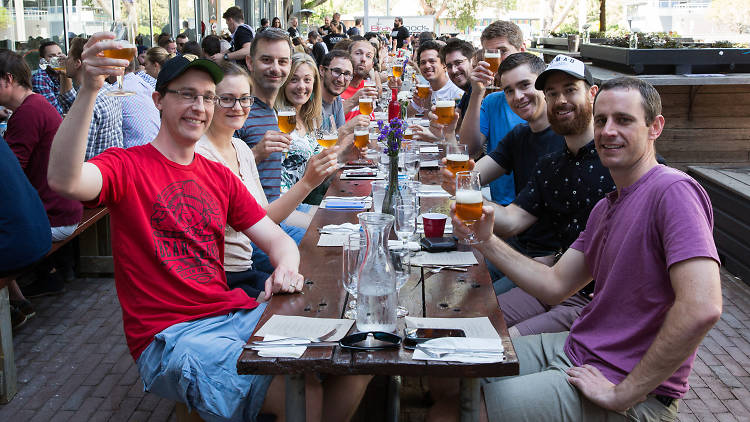 More men with beer Sponsored