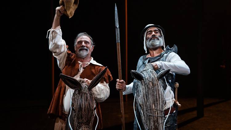 Vá ao teatro ver "A vida do grande D. Quixote de la Mancha e do Gordo Sancho Pança"