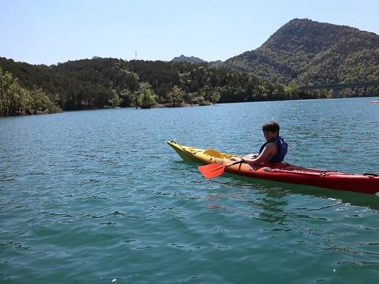 Sobre las aguas de la Baells