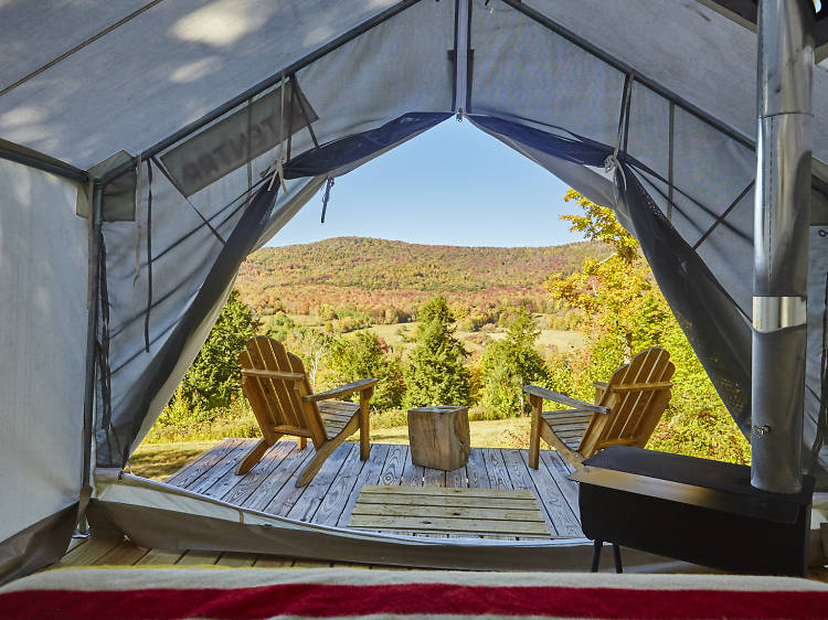 The Catskills Just Got a Super-luxe Campground — With Hammocks, Outdoor  Kitchens, and Hot Showers