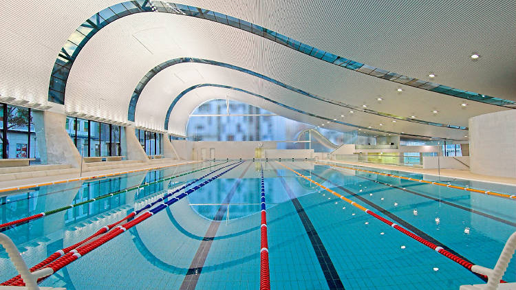 The swimming pool at Ian Thorpe Aquatic Centre