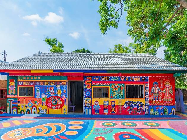 Rainbow-painted Village