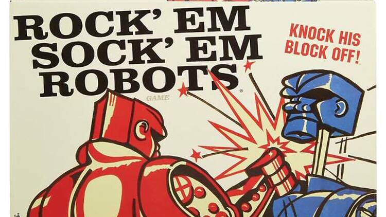 Rock 'Em Sock 'Em Robots Board Game