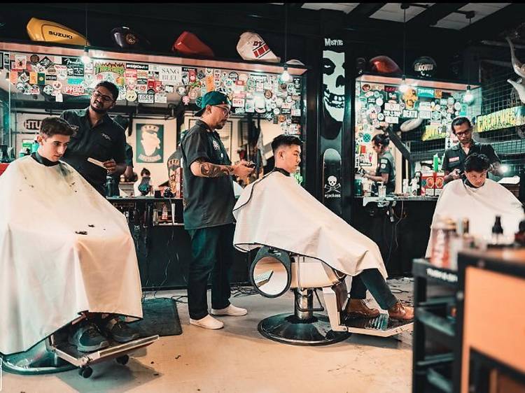 Grease Monkey Barber Garage