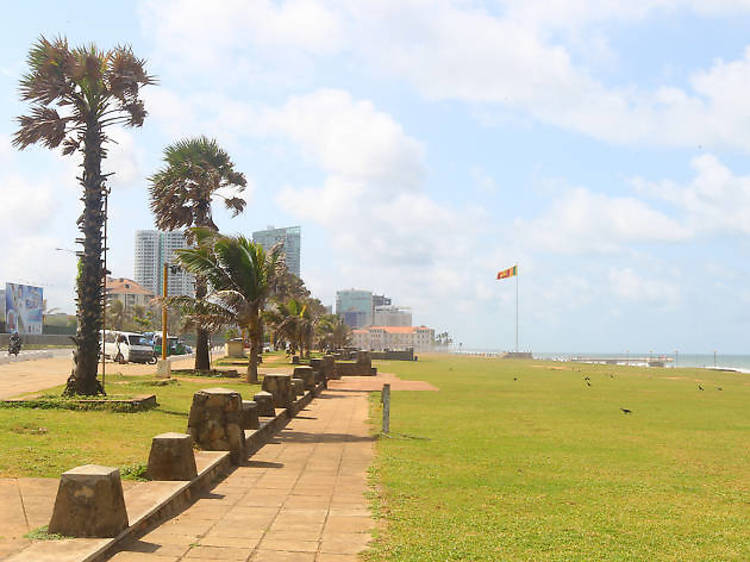 The iconic Galle Face Green