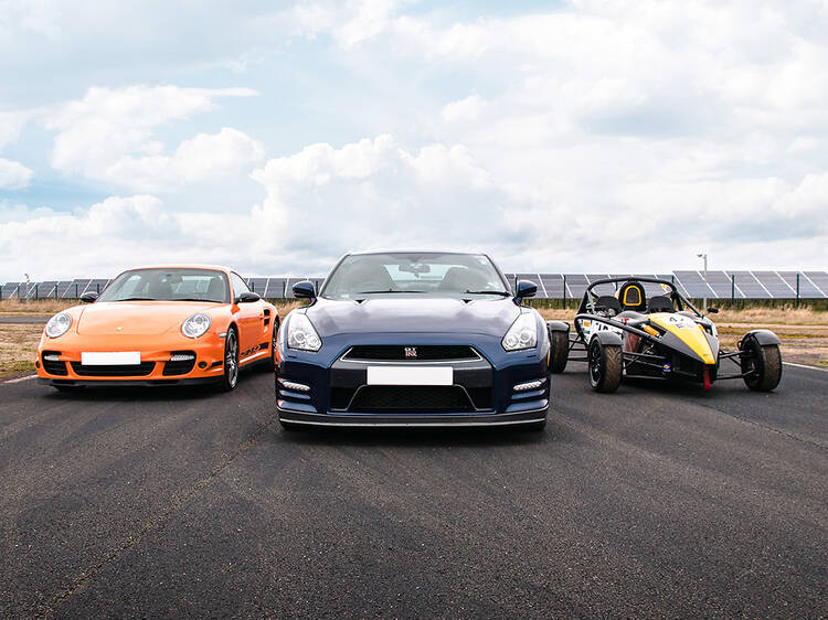 A supercar drive plus a high-speed passenger ride