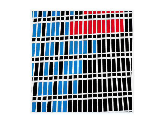 Sarah Morris, “Midtown Paintings: 1998–2001” Sarah Morris, Midtown—Paine Webber Building (With Neons), 1998